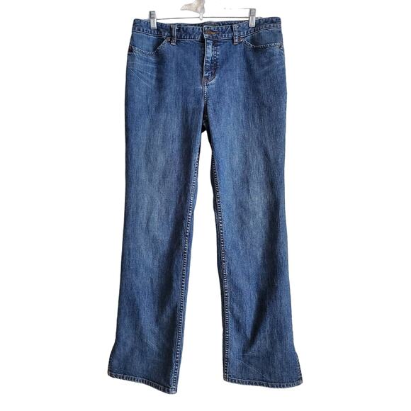 EDDIE BAUER Women's Size 12 Stretch Boot Cut Jean 33 x 30 Medium Blue - Picture 1 of 6